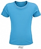 Camiseta Organica Crusader Infantil Sols - Color Aqua